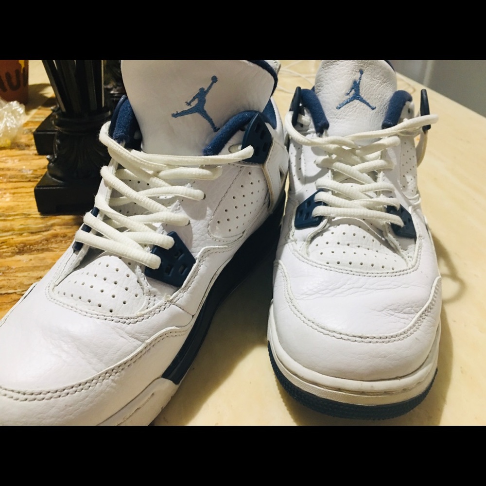 White and Blue Air Jordan